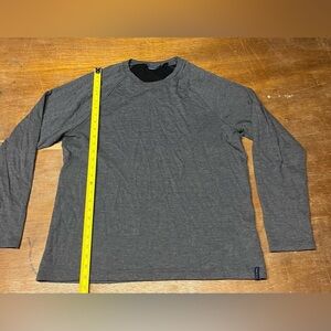 Perry Ellis Long Sleeve Shirt - Grey - Super Soft - Mens Size XL